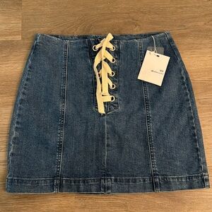 I & M Jean Rise Jean Skirt